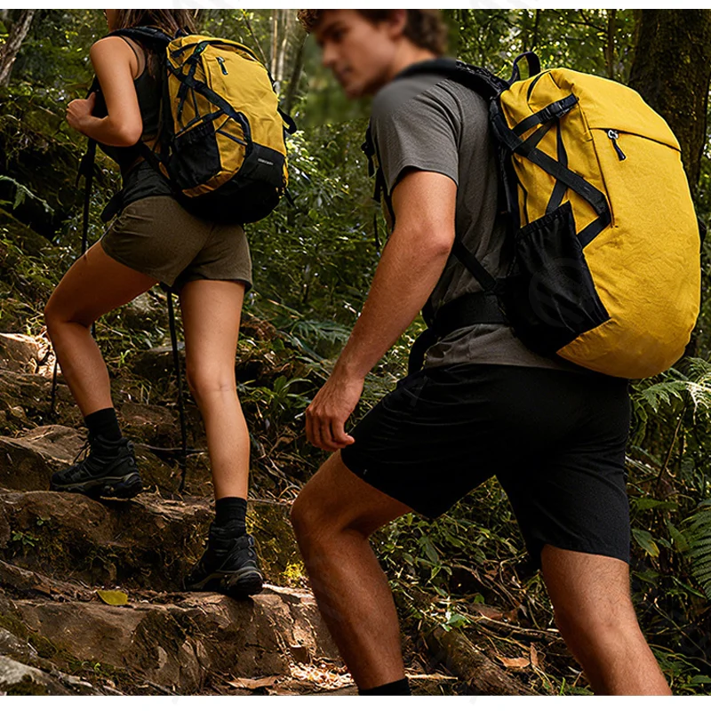 Guangzhou Fuliya Industry Co.,Ltd C-81357 Lightweight outdoor backpack, water-repellent and stain-resistant tech fabric, breathable back system, large capacity with organized multi-compartment storage – ideal for hiking, trekking, travel, and daily use.
