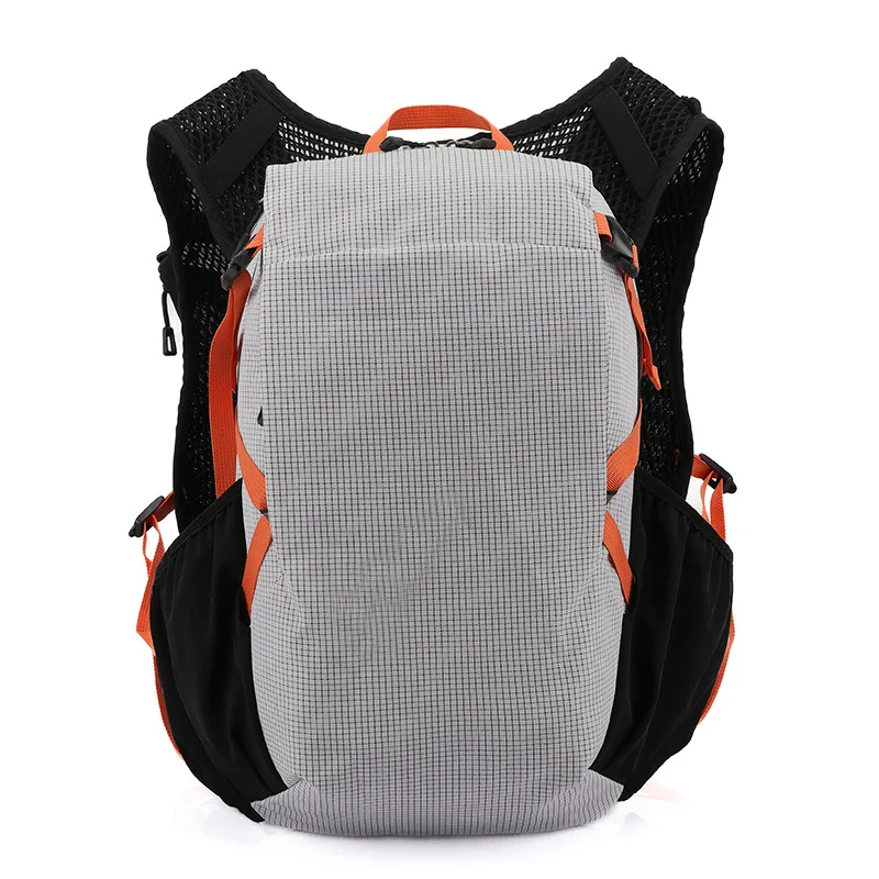 Guangzhou Fuliya Industry Co.,Ltd C-81358 Lightweight outdoor backpack breathable back system, built-in hydration compartment with outlet port, SOS whistle, water-resistant fabric, multi-pocket storage – ideal for hiking, trekking and travel.