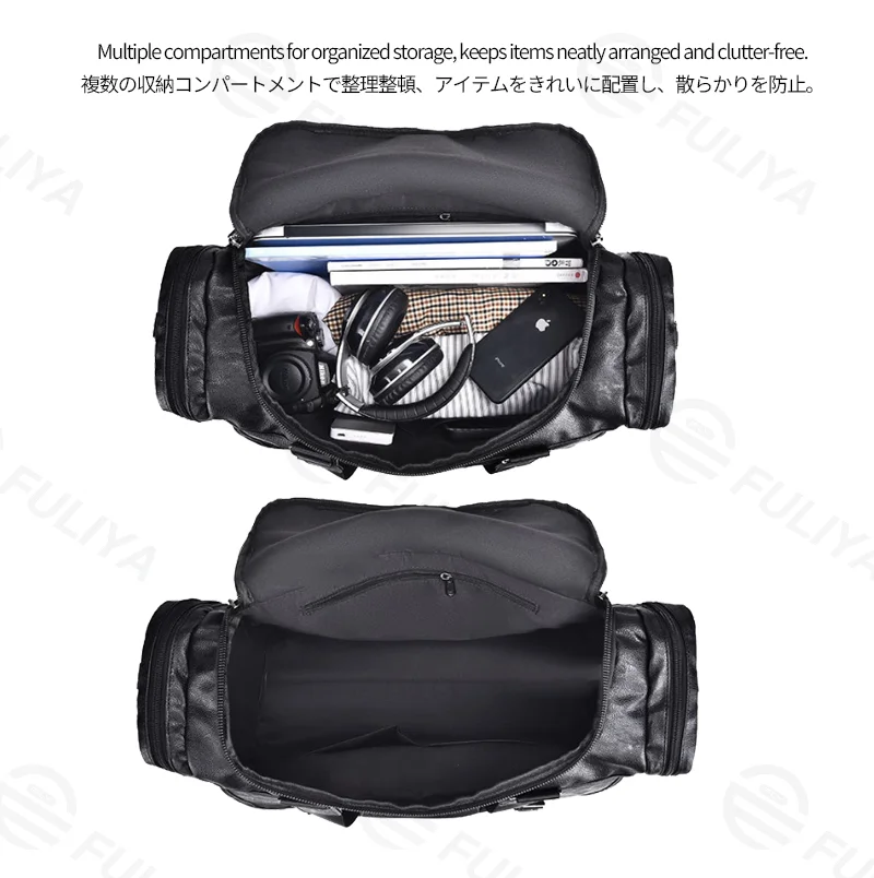 Guangzhou Fuliya Industry Co.,Ltd C-81362 Multi-functional men's travel carry bag, water-repellent and wear-resistant, multi-pocket organization, detachable hook, thickened comfortable handle – ideal for business trips, sports, and fitness.
