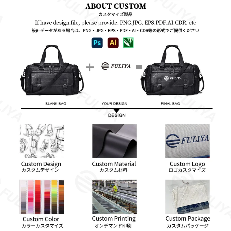 Guangzhou Fuliya Industry Co.,Ltd C-81362 Multi-functional men's travel carry bag, water-repellent and wear-resistant, multi-pocket organization, detachable hook, thickened comfortable handle – ideal for business trips, sports, and fitness.