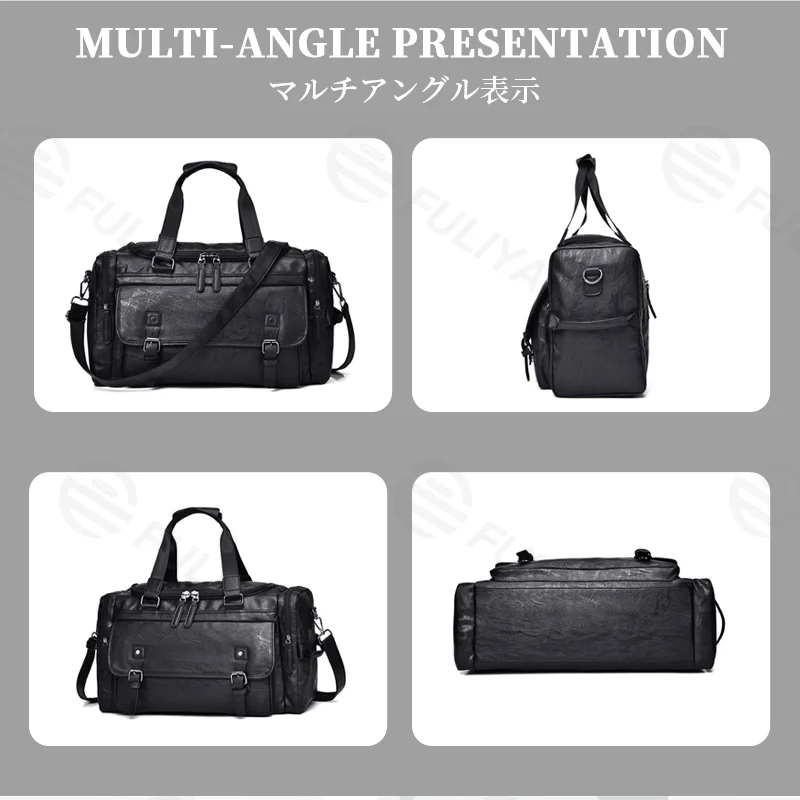 Guangzhou Fuliya Industry Co.,Ltd C-81362 Multi-functional men's travel carry bag, water-repellent and wear-resistant, multi-pocket organization, detachable hook, thickened comfortable handle – ideal for business trips, sports, and fitness.