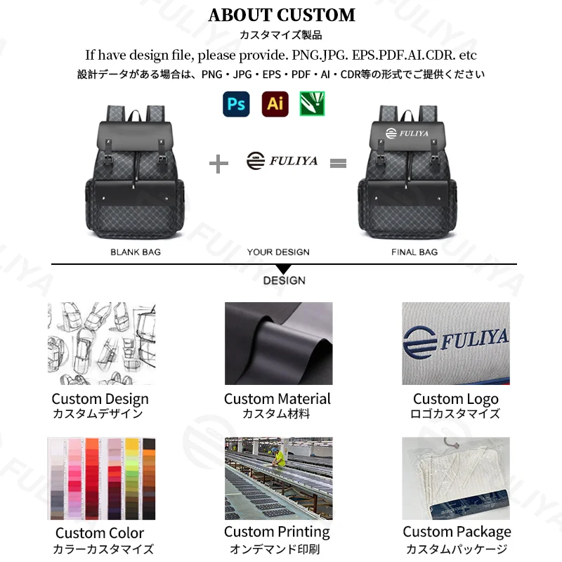 Guangzhou Fuliya Industry Co.,Ltd C-81363 Waterproof PU computer bag, zipper or drawstring closure, metal lock, large capacity, luggage pass-through, for business and travel.