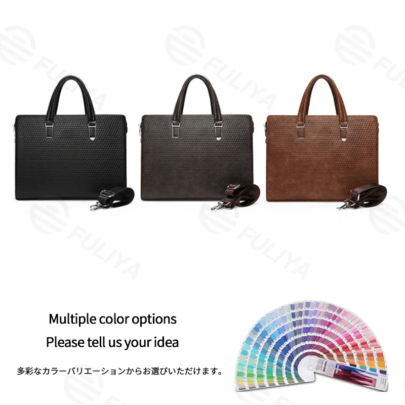 Guangzhou Fuliya Industry Co.,Ltd C-81364 Anti-theft large-capacity briefcase, adjustable strap, for commuting and business trips.