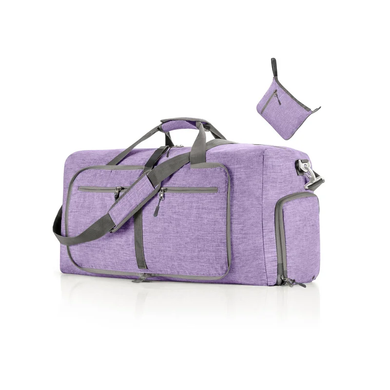 Guangzhou Fuliya Industry Co.,Ltd C-81365 Water-repellent, wear-resistant large foldable travel bag, available in 65L/85L/115L, with adjustable detachable straps, compact fold for easy storage, hand or shoulder carry – ideal for gym, travel, and outdoor.