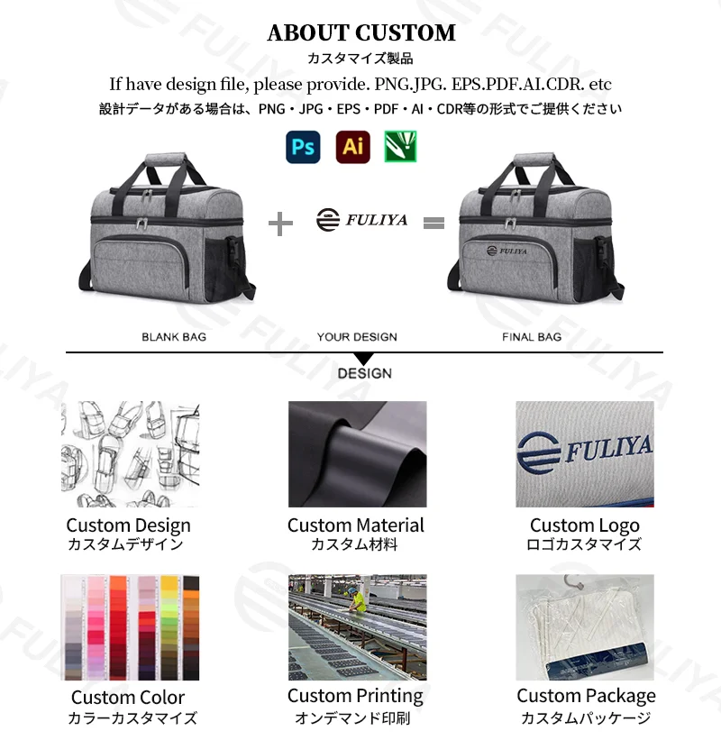 Insulated Lunch Picnic Cooler Tote Bag