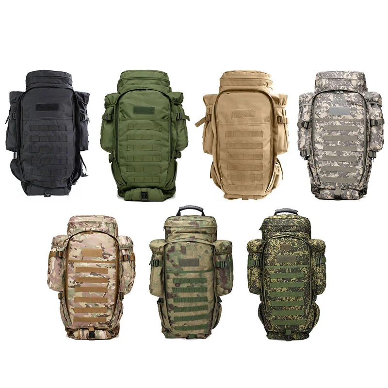 Guangzhou Fuliya Industry Co.,Ltd C-81472 This tactical pack features 600D wear‑resistant waterproof fabric, a 5‑point harness, large capacity, and a breathable back, suitable for tactical, hunting, and climbing.