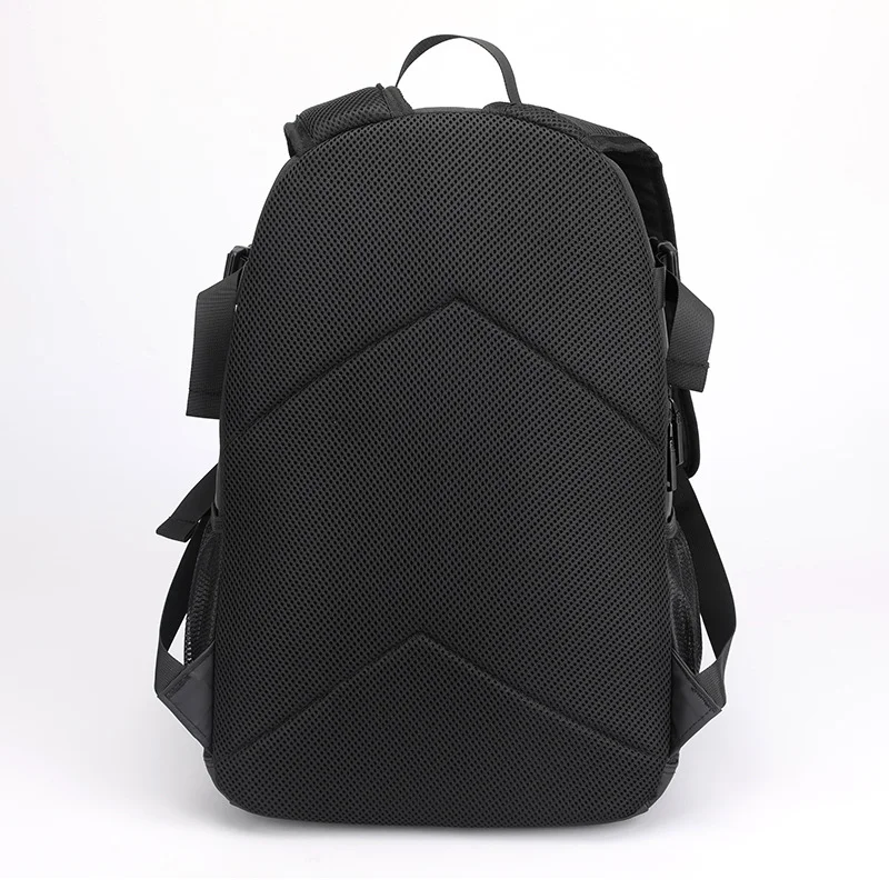 Guangzhou Fuliya Industry Co.,Ltd C-81000 Large-capacity backpack, multi-layer storage, side pocket, front pocket, main compartment, electronic pocket, and honeycomb breathable back panel - for school, casual, commuting, and travel.