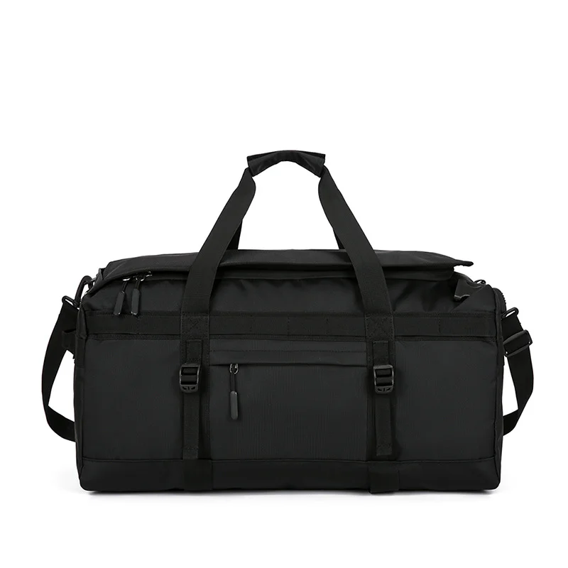 Guangzhou Fuliya Industry Co.,Ltd C-81103 Portable sports travel bag, waterproof fabric, large capacity, comfortable handle, dual zipper, and adjustable strap - hand, shoulder, or backpack carry for fitness, sports, and travel.