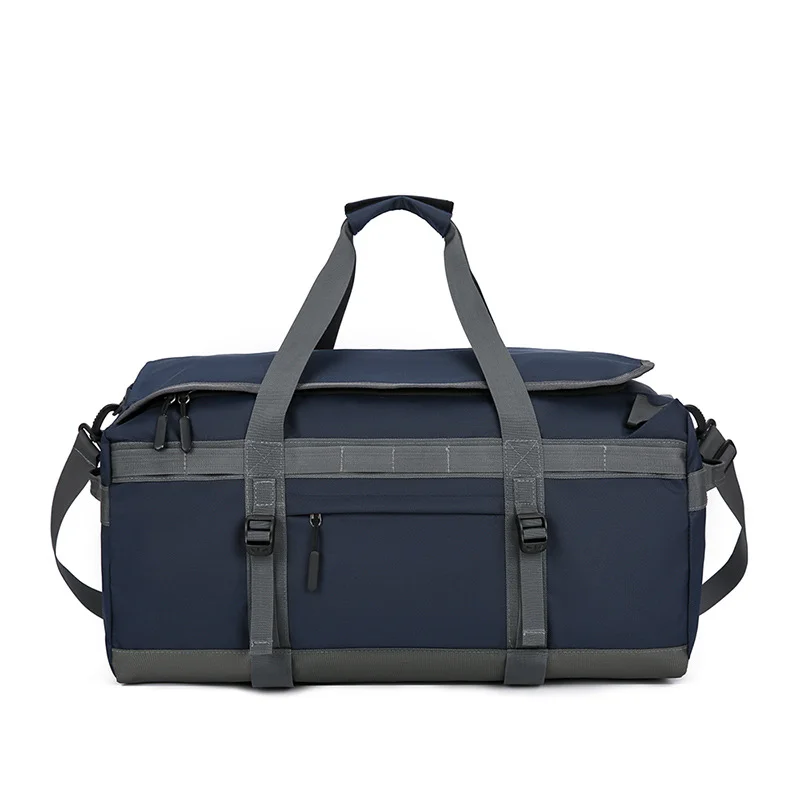 Guangzhou Fuliya Industry Co.,Ltd C-81103 Portable sports travel bag, waterproof fabric, large capacity, comfortable handle, dual zipper, and adjustable strap - hand, shoulder, or backpack carry for fitness, sports, and travel.
