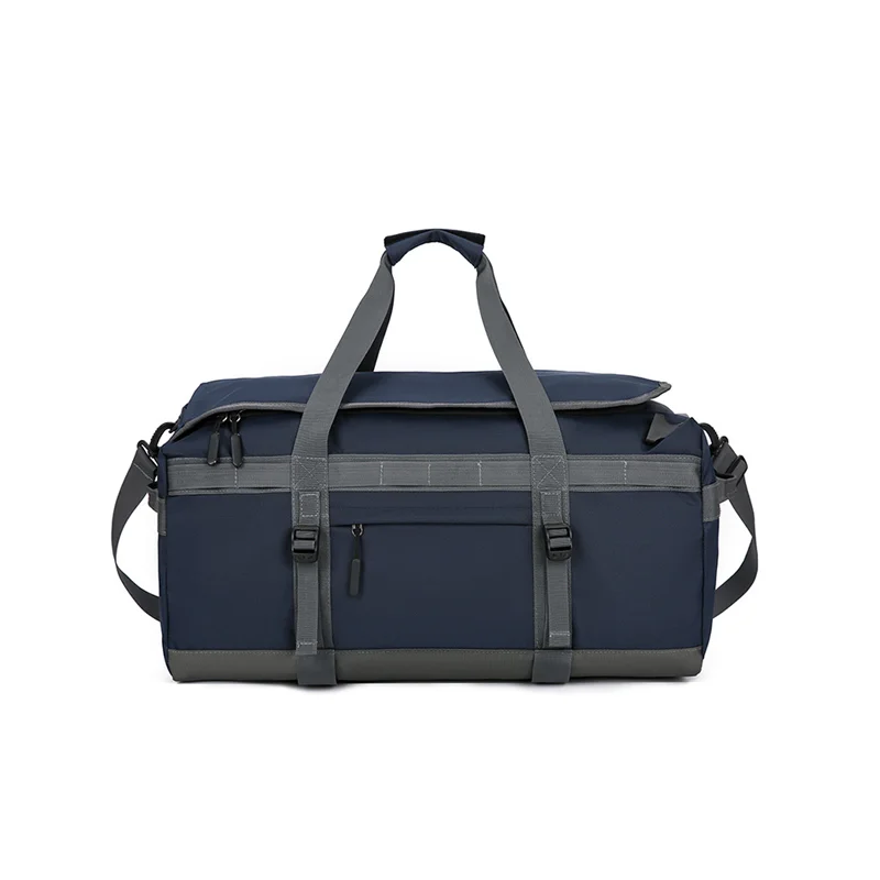 Guangzhou Fuliya Industry Co.,Ltd C-81103 Portable sports travel bag, waterproof fabric, large capacity, comfortable handle, dual zipper, and adjustable strap - hand, shoulder, or backpack carry for fitness, sports, and travel.