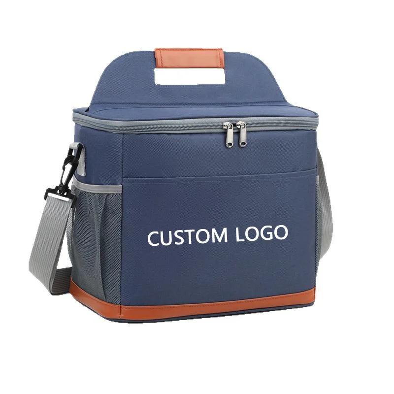 Guangzhou Fuliya Industry Co.,Ltd C-81107 Insulated cooler bag, 3-layer insulation, large capacity, bottle opener, detachable strap, and comfortable handle - hand or shoulder carry for picnics, office, and travel.
