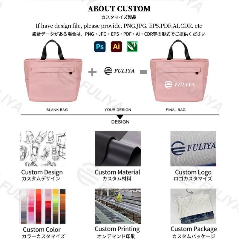 Guangzhou Fuliya Industry Co.,Ltd C-81108 Hand-carry lunch bag, thickened insulation, large capacity, front/side pockets, comfortable handle, and food-grade lining, customizable logo - for office, camping, and takeout.