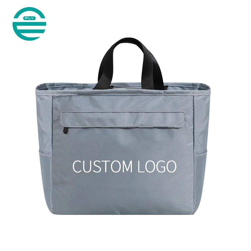 Guangzhou Fuliya Industry Co.,Ltd C-81108 Hand-carry lunch bag, thickened insulation, large capacity, front/side pockets, comfortable handle, and food-grade lining, customizable logo - for office, camping, and takeout.
