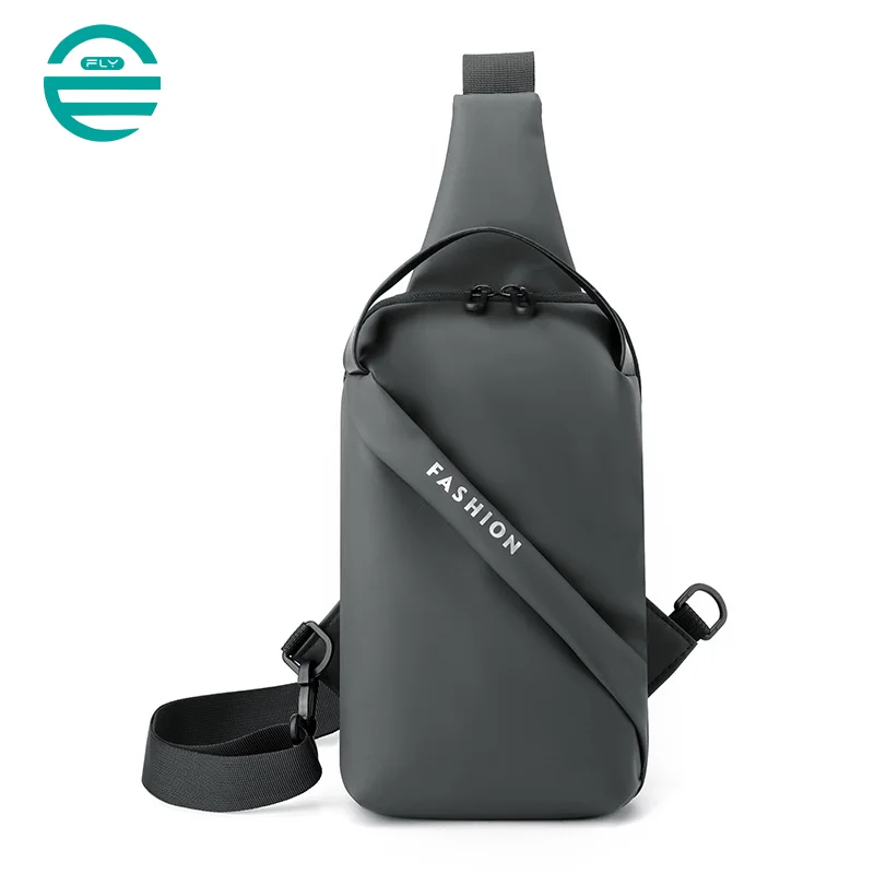 Guangzhou Fuliya Industry Co.,Ltd C-81117 Multi-functional sports chest bag, water-resistant, large capacity, adjustable strap, and wide strap - left/right shoulder crossbody carry for running, outdoor, and daily use.