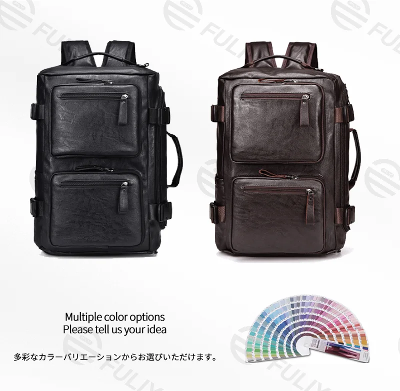 Guangzhou Fuliya Industry Co.,Ltd C-81118 Multi-functional travel backpack, water-resistant, large capacity, shoe compartment, front zipper pockets, and comfortable handle - backpack or hand carry for travel, fitness, and daily use.