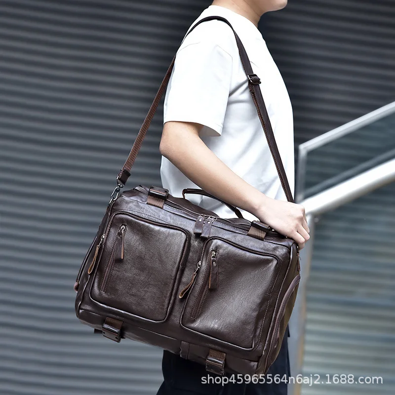 Guangzhou Fuliya Industry Co.,Ltd C-81118 Multi-functional travel backpack, water-resistant, large capacity, shoe compartment, front zipper pockets, and comfortable handle - backpack or hand carry for travel, fitness, and daily use.