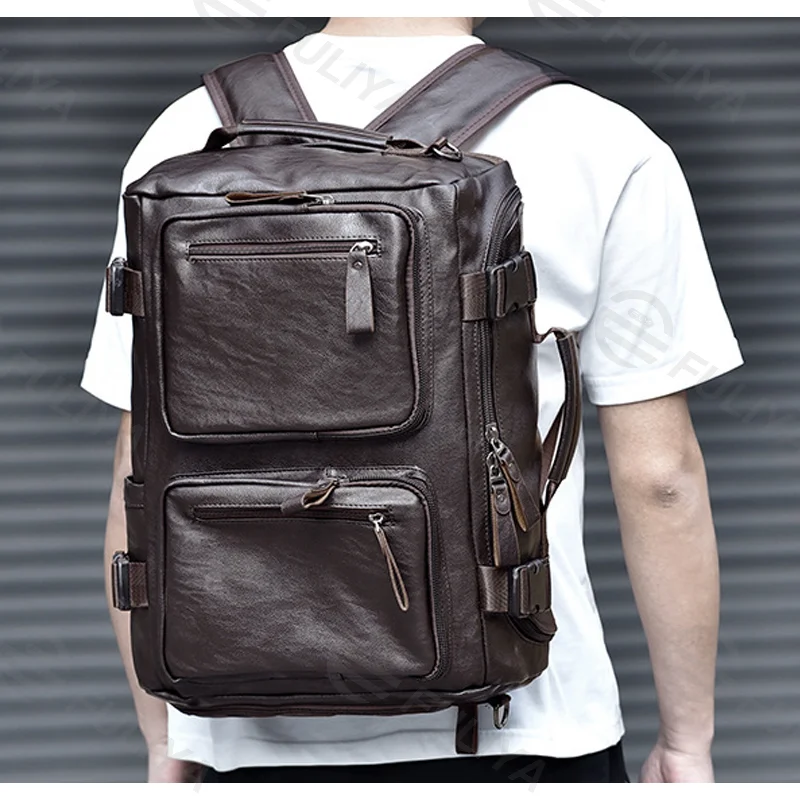 Guangzhou Fuliya Industry Co.,Ltd C-81118 Multi-functional travel backpack, water-resistant, large capacity, shoe compartment, front zipper pockets, and comfortable handle - backpack or hand carry for travel, fitness, and daily use.