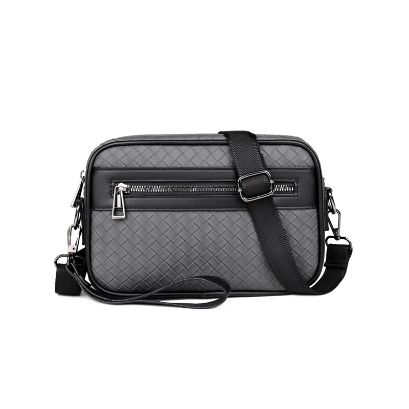 Guangzhou Fuliya Industry Co.,Ltd C-81119 Stylish minimalist crossbody bag, water-resistant diamond woven, large capacity, hand strap, adjustable strap, and front/back pockets - hand-carry or crossbody for casual, commuting, and daily use.