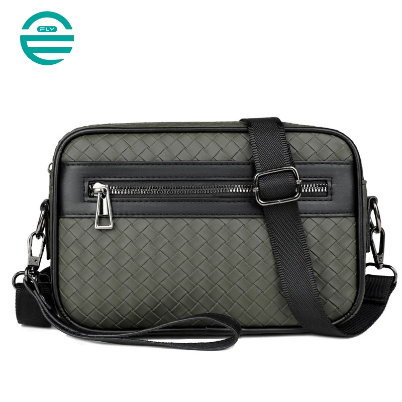 Guangzhou Fuliya Industry Co.,Ltd C-81119 Stylish minimalist crossbody bag, water-resistant diamond woven, large capacity, hand strap, adjustable strap, and front/back pockets - hand-carry or crossbody for casual, commuting, and daily use.