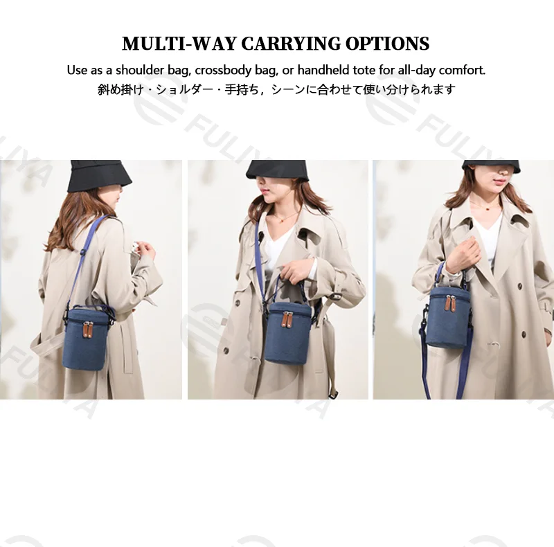 広州富麗雅実業有限会社 C-81131 携帯マザーズ保温バッグ、撥水・防汚、大容量多仕切り、アルミ箔保温層、内側ジッパーポケット、取り外しフック、調節ストラップ - 手提げ・斜め掛け・ベビーカー取付、育児外出・搾乳に。