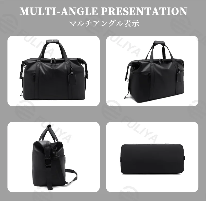 Guangzhou Fuliya Industry Co.,Ltd C-81139 Stylish outdoor travel gym bag, water-resistant, large capacity, adjustable strap, comfortable handle, and luggage strap - hand or crossbody carry for travel, fitness, and business trips.