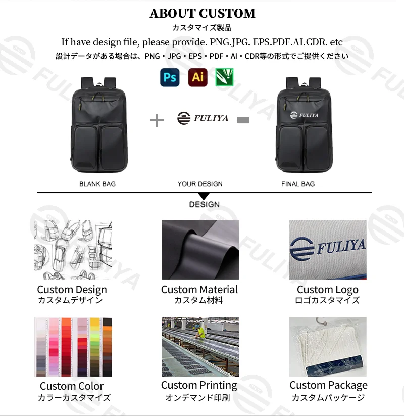 Guangzhou Fuliya Industry Co.,Ltd C-81144 Business travel backpack, water-resistant, large capacity, laptop compartment, side pocket, breathable mesh back panel, and luggage strap - for commuting, business, and school.