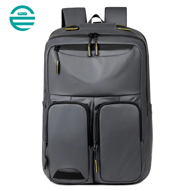 Guangzhou Fuliya Industry Co.,Ltd C-81144 Business travel backpack, water-resistant, large capacity, laptop compartment, side pocket, breathable mesh back panel, and luggage strap - for commuting, business, and school.