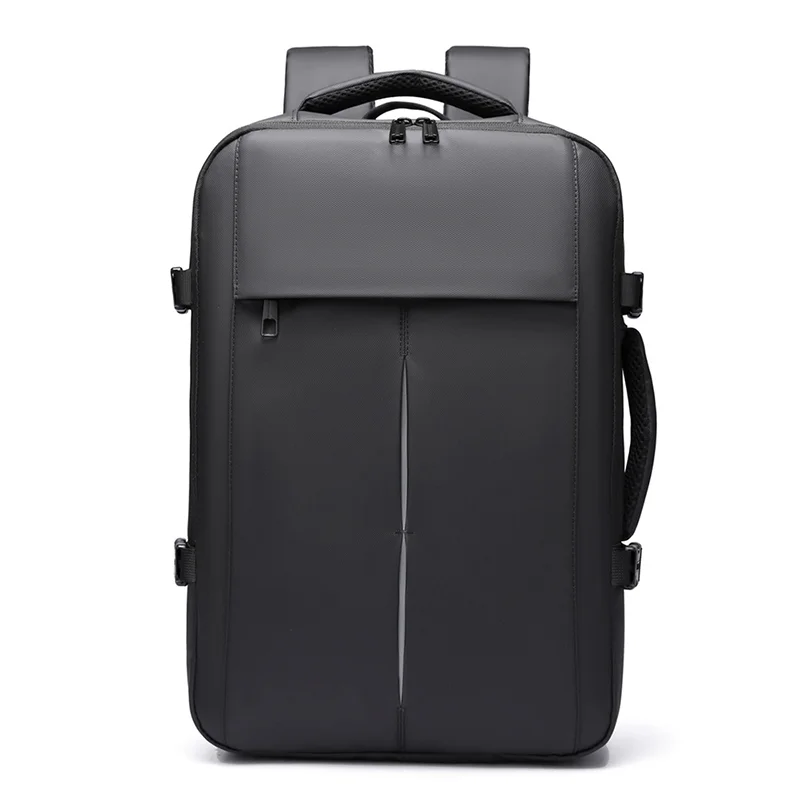 Guangzhou Fuliya Industry Co.,Ltd C-81145 Business travel backpack, water-resistant, large capacity, laptop compartment, front zipper pocket, and luggage strap - for commuting, business, school, and travel.