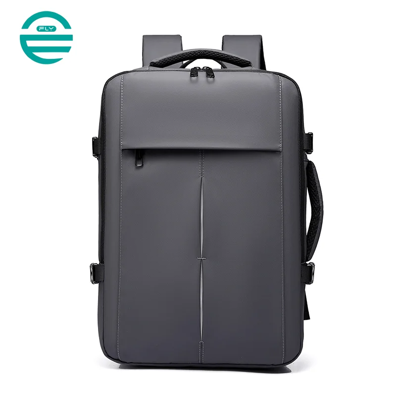 Guangzhou Fuliya Industry Co.,Ltd C-81145 Business travel backpack, water-resistant, large capacity, laptop compartment, front zipper pocket, and luggage strap - for commuting, business, school, and travel.