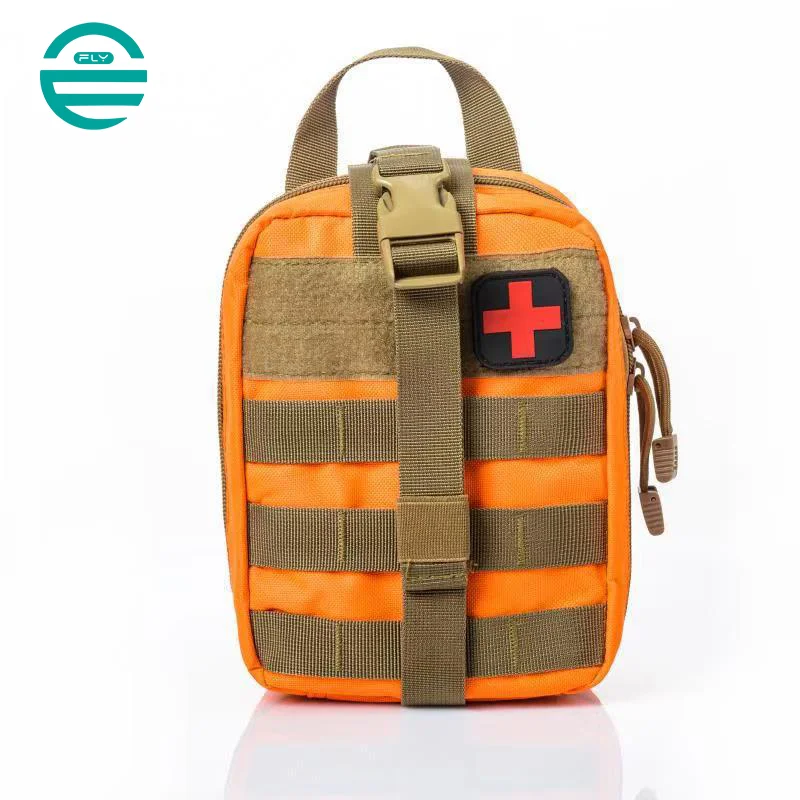 Guangzhou Fuliya Industry Co.,Ltd C-81150  Tactical medical pouch, wear-resistant, large capacity, mesh pocket, partition pocket, quick-release buckle, and MOLLE system - attachable to backpacks or belts for outdoor, hiking, climbing, and camping.