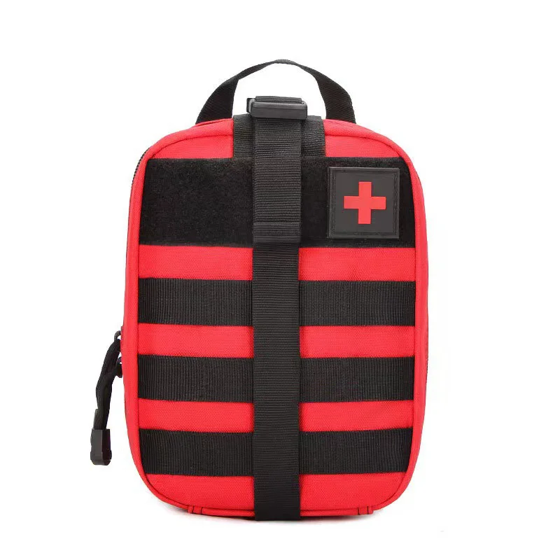 Guangzhou Fuliya Industry Co.,Ltd C-81150  Tactical medical pouch, wear-resistant, large capacity, mesh pocket, partition pocket, quick-release buckle, and MOLLE system - attachable to backpacks or belts for outdoor, hiking, climbing, and camping.