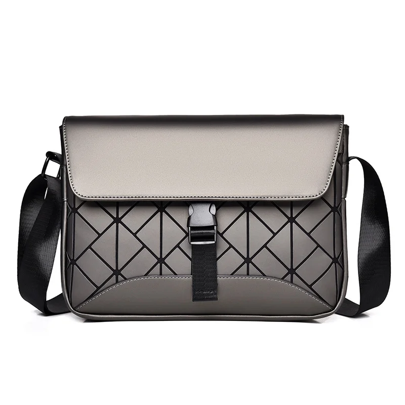 Guangzhou Fuliya Industry Co.,Ltd C-81162 Diamond-quilted crossbody bag, water-resistant, large capacity, snap buckle, adjustable buckle, and smooth zipper - multiple fabrics for casual, commuting, and daily use.