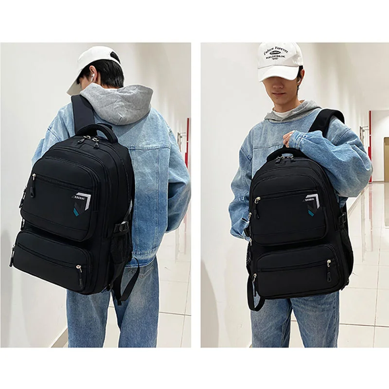 Guangzhou Fuliya Industry Co.,Ltd C-81166 Large-capacity trolley backpack, water-resistant, alloy 3-level handle and 6-wheel stair-climbing system - detachable for trolley, backpack, shoulder, or tote carry for students and travel.