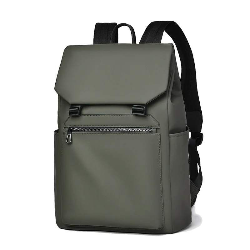 Guangzhou Fuliya Industry Co.,Ltd C-81167 Casual fashion backpack, water-resistant, large capacity, front zipper pocket, side pocket, adjustable buckle, and luggage strap - for commuting, travel, and outdoor.