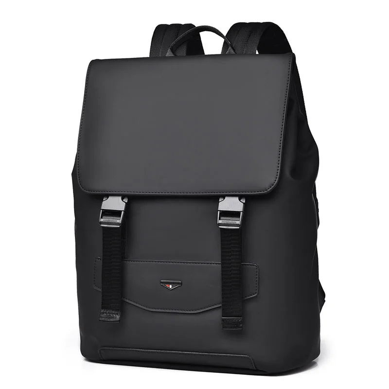 Guangzhou Fuliya Industry Co.,Ltd C-81168 Waterproof large-capacity travel laptop backpack, PU fabric, laptop compartment, zipper pocket, breathable mesh back panel, and luggage strap - for commuting, travel, and school.