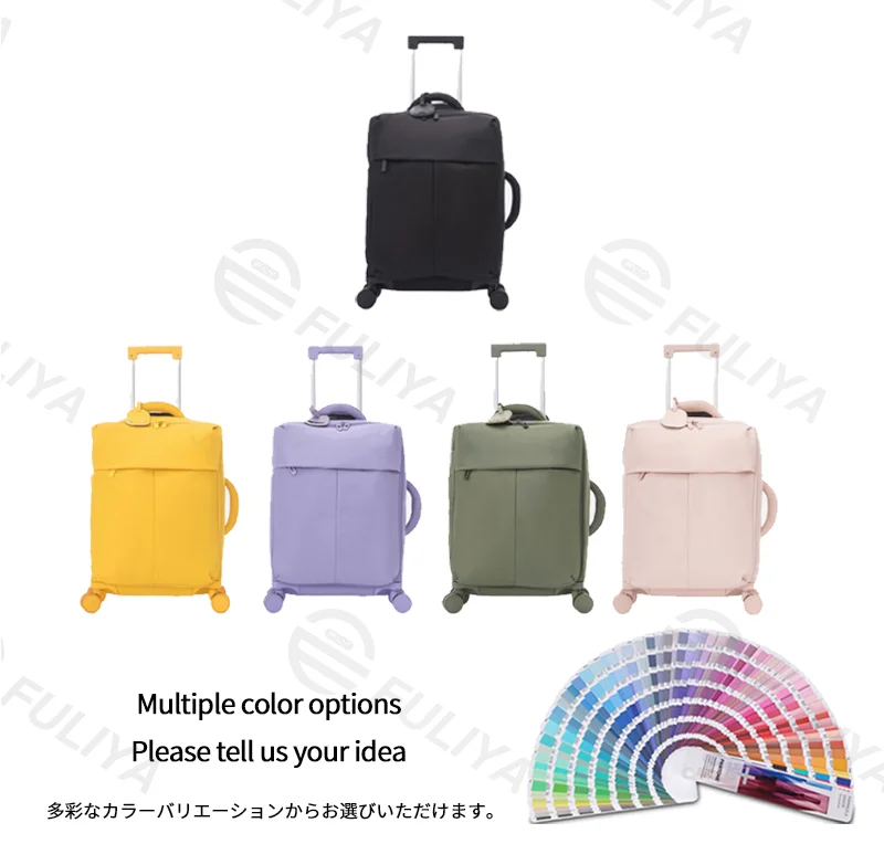 広州富麗雅実業有限会社 C-81170 超軽量キャリーバッグ、防水ナイロン、ワンタッチ収納アルミハンドル、USBポート、ダイヤルロック、静音スピナーホイール、1:9開閉設計 - 機内持ち込み・短距離旅行に。