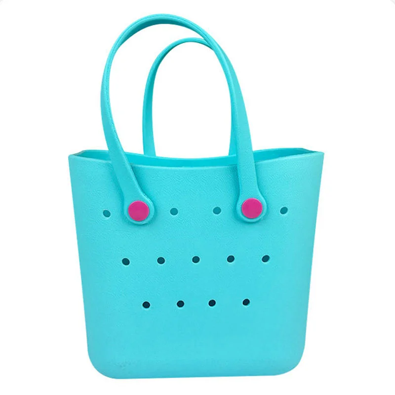 Guangzhou Fuliya Industry Co.,Ltd C-81188 EVA beach tote bag, eco-friendly, waterproof and moisture-proof, extra-large capacity and ultra-lightweight, with 3D cartoon badges and DIY customization - for kids, beach, outdoor, and daily use.
