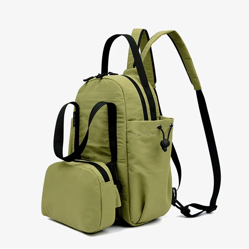 Guangzhou Fuliya Industry Co.,Ltd C-81195 Multi-functional parent-child backpack, water-resistant, detachable front waist pack - backpack, crossbody, or waist carry for travel, fitness, and daily use.