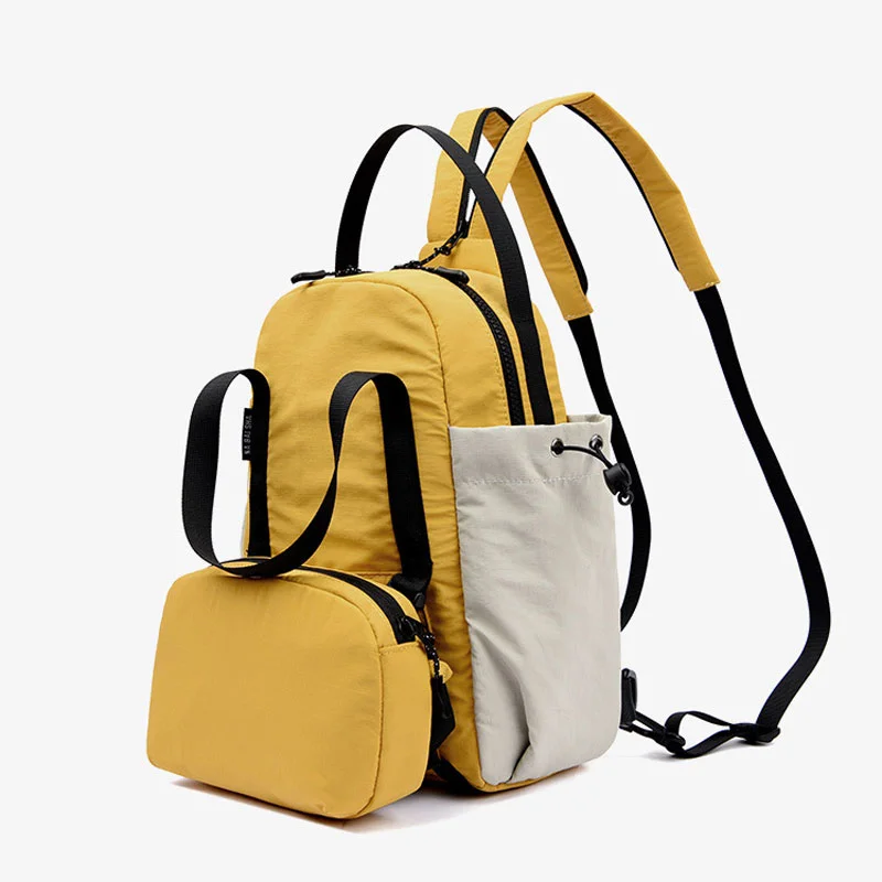 Guangzhou Fuliya Industry Co.,Ltd C-81195 Multi-functional parent-child backpack, water-resistant, detachable front waist pack - backpack, crossbody, or waist carry for travel, fitness, and daily use.