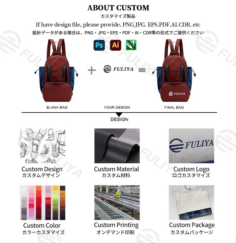 Guangzhou Fuliya Industry Co.,Ltd C-81195 Multi-functional parent-child backpack, water-resistant, detachable front waist pack - backpack, crossbody, or waist carry for travel, fitness, and daily use.