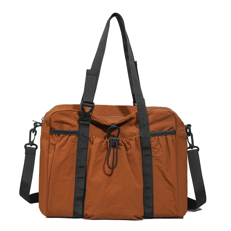 Guangzhou Fuliya Industry Co.,Ltd C-81198 Large-capacity shoulder bag, water-resistant, lightweight, drawstring closure, comfortable handle, and adjustable strap - hand, shoulder, or crossbody carry for commuting, shopping, gym, and outdoor.