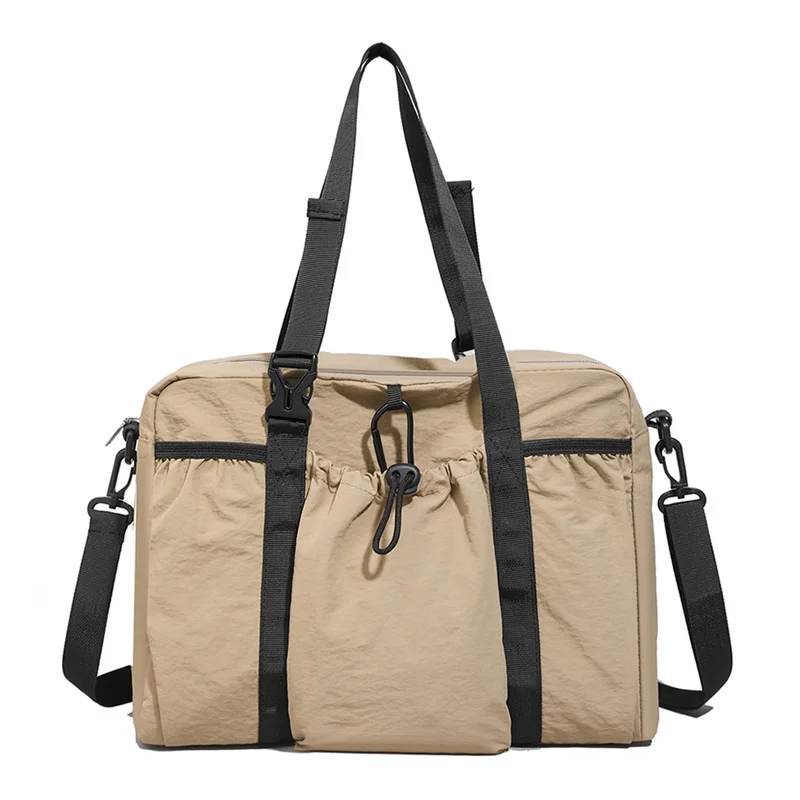 Guangzhou Fuliya Industry Co.,Ltd C-81198 Large-capacity shoulder bag, water-resistant, lightweight, drawstring closure, comfortable handle, and adjustable strap - hand, shoulder, or crossbody carry for commuting, shopping, gym, and outdoor.