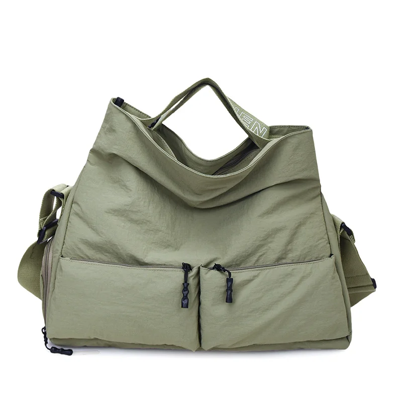 Guangzhou Fuliya Industry Co.,Ltd C-81199 Waterproof travel gym bag, large capacity, shoe compartment, wet/dry pocket, adjustable strap, and comfortable handle - hand, shoulder, or crossbody carry for travel, fitness, and sports.