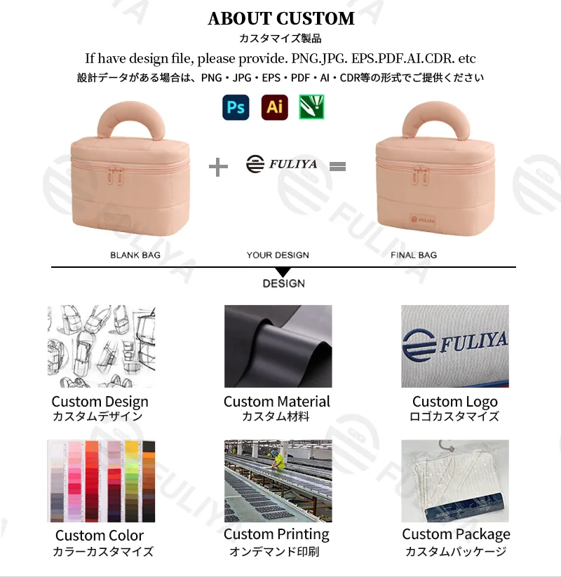 Guangzhou Fuliya Industry Co.,Ltd C-81224 Candy-color hand-carry makeup bag, large capacity with compartments, built-in mesh pocket and brush storage, wide opening, comfortable handle, and smooth zipper - for travel and daily use.