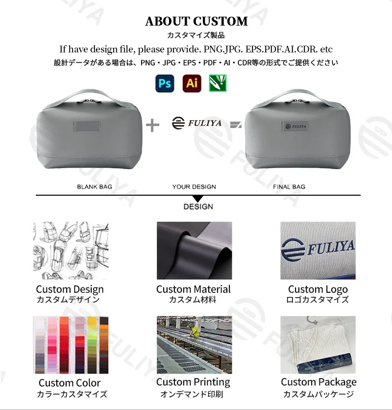 広州富麗雅実業有限会社 C-81225 防水トラベル収納ポーチ、大容量多仕切り、ケーブル・充電器・モバイルバッテリー・アクセサリーを分類収納、快適ハンドル、スムーズジッパー - 旅行・デイリーに。