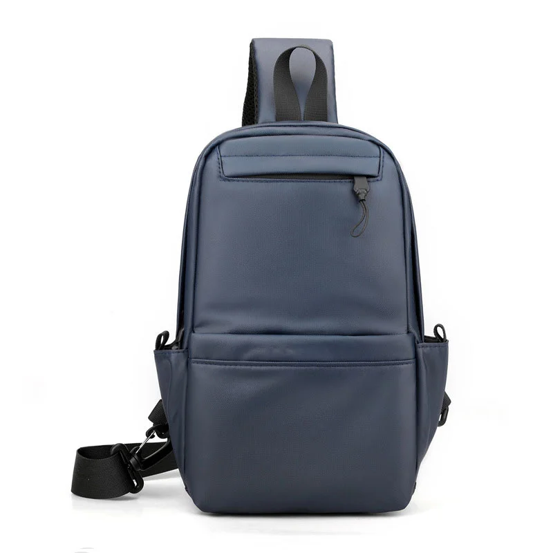 Guangzhou Fuliya Industry Co.,Ltd C-81230 Men's casual chest bag, water-resistant fabric, large capacity with multi-layer storage, anti-theft back pocket, detachable adjustable strap and breathable shoulder strap - for commuting, travel, and daily use.