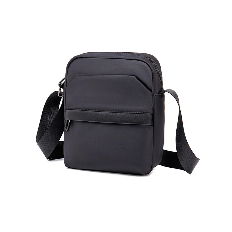 Guangzhou Fuliya Industry Co.,Ltd C-81234 Men's casual crossbody bag, water-resistant fabric, large capacity with multi-layer storage, front and inner zipper pockets - lightweight and versatile for commuting, travel, and daily use.