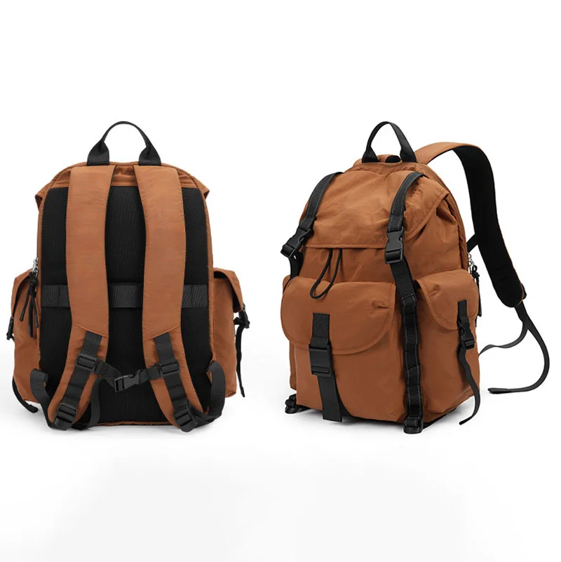 Guangzhou Fuliya Industry Co.,Ltd C-81236 Lightweight waterproof travel backpack, drawstring adjustable, laptop compartment and anti-theft pocket, reflective webbing, non-slip chest strap, and tripod holder - for hiking and daily use.