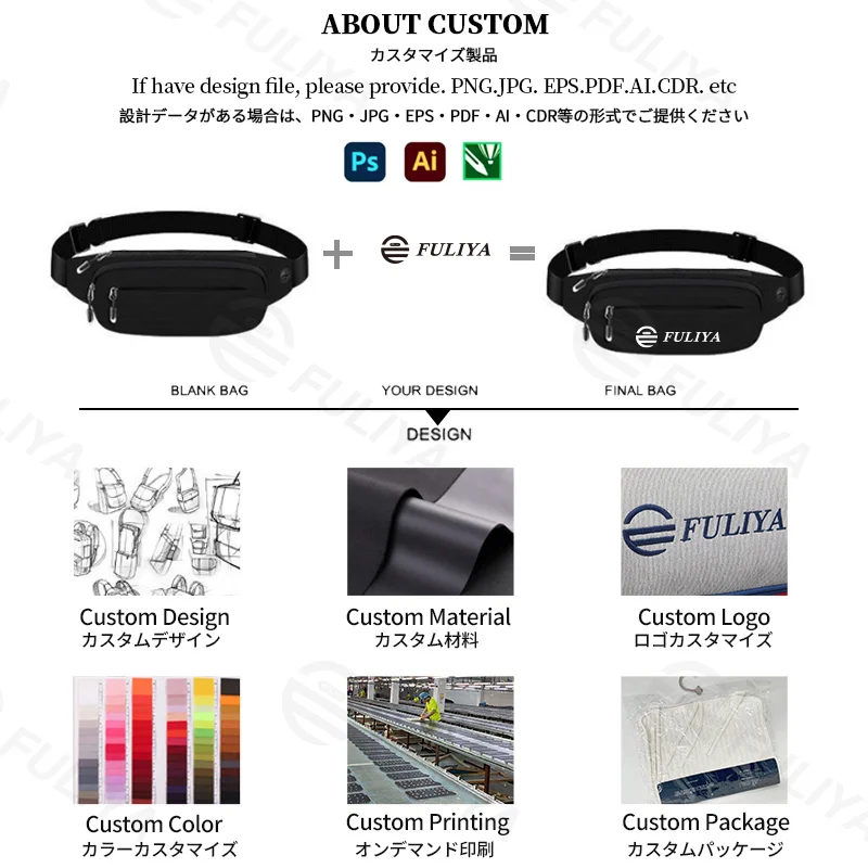 広州富麗雅実業有限会社 C-81244 スポーツ防水ウエストバッグ、軽量斜め掛け、隠し防犯ポケット、ヘッドホン穴、通気性バックパネル、スムーズジッパー、補強バックル - サイクリング・ランニング・アウトドアに。
