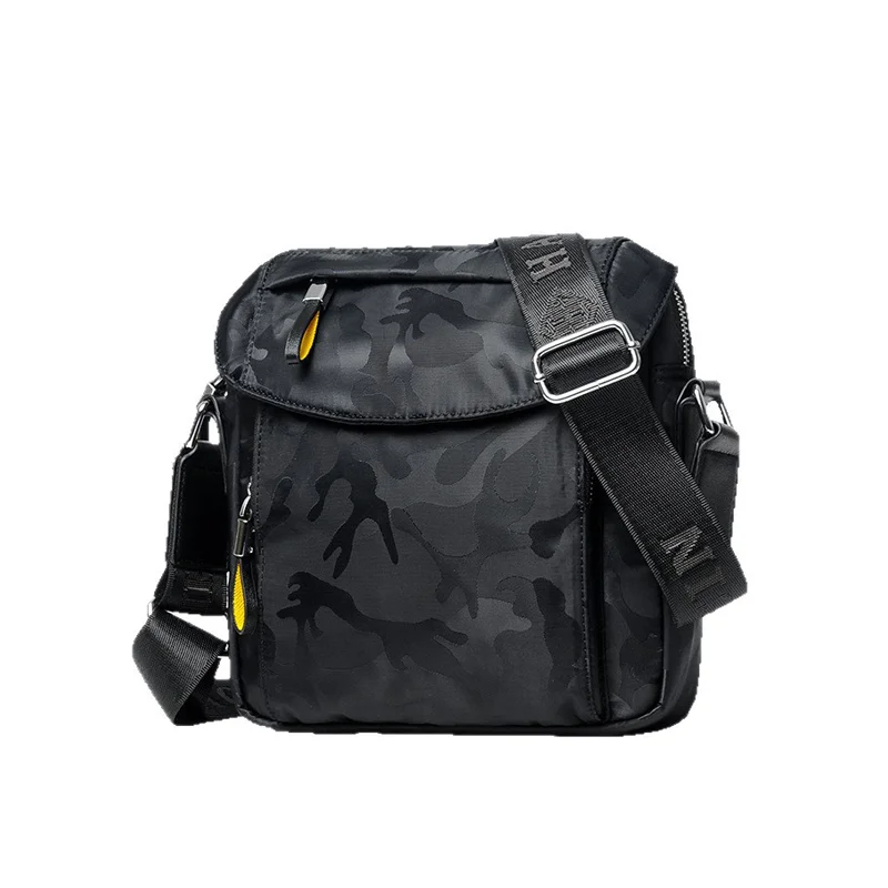 Guangzhou Fuliya Industry Co.,Ltd C-81248 Camouflage crossbody bag, water-resistant, large capacity with multi-layer storage, headphone port, front magnetic pocket, hidden zipper pocket, and adjustable buckle - for commuting, travel, and daily use.